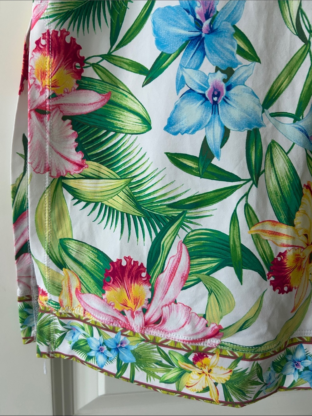 Tommy Bahama Orchid Garden Romper Dress Sz S w MEASUREMENTS w Shorts - Picture 6 of 15